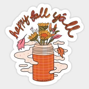 Happy Fall Y'all Sticker